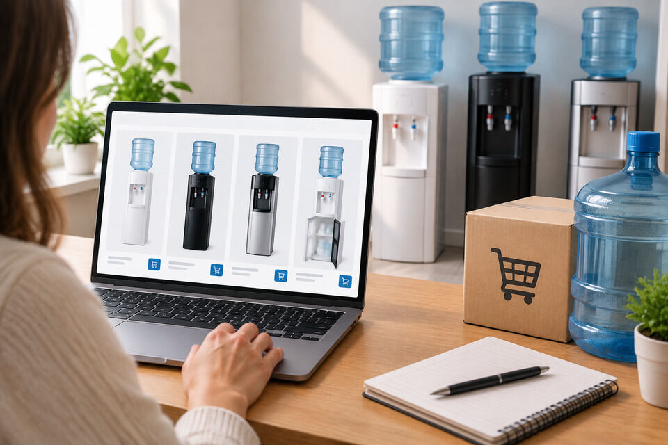 Vente en ligne de fontaine à eau bonbonne